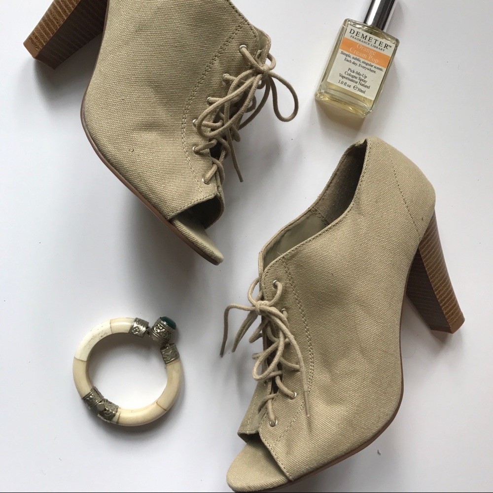 Forever 21 lace up heels